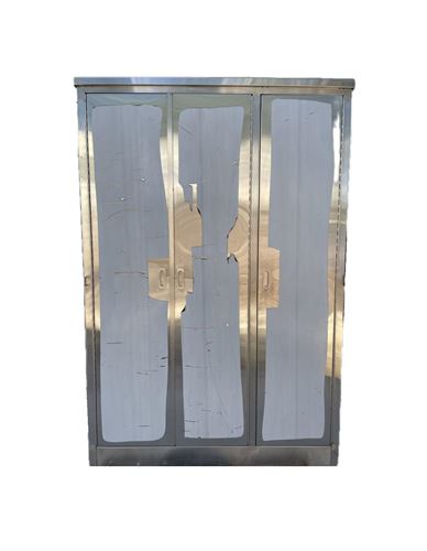 ארון אחסון נירוסטה 3 דלתות